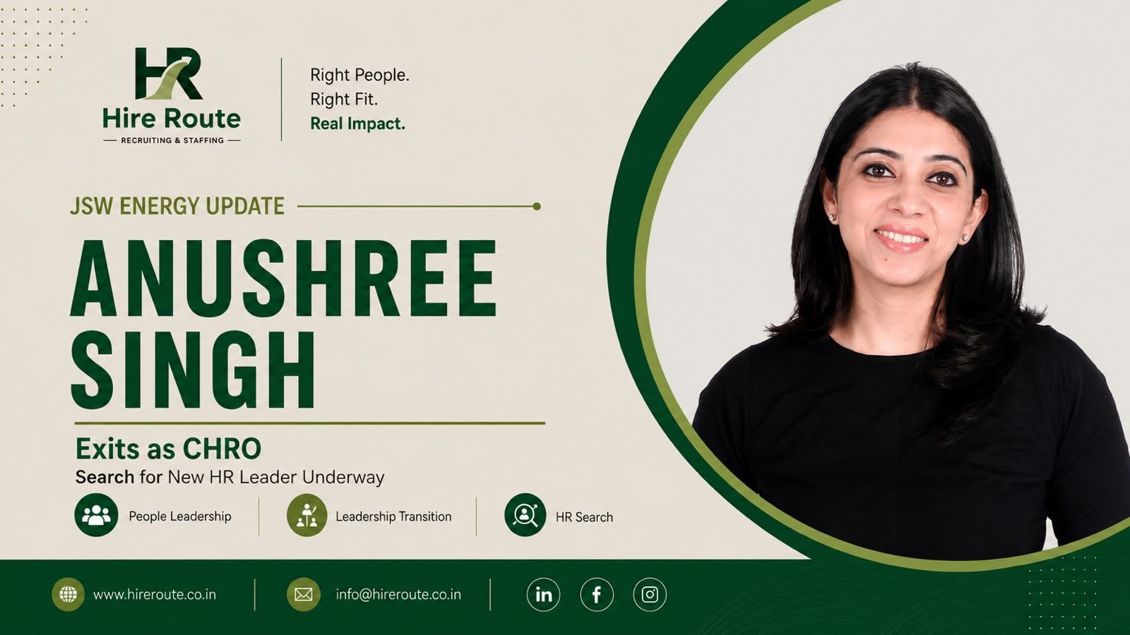 Anushree Singh exits as CHRO of JSW Energy
