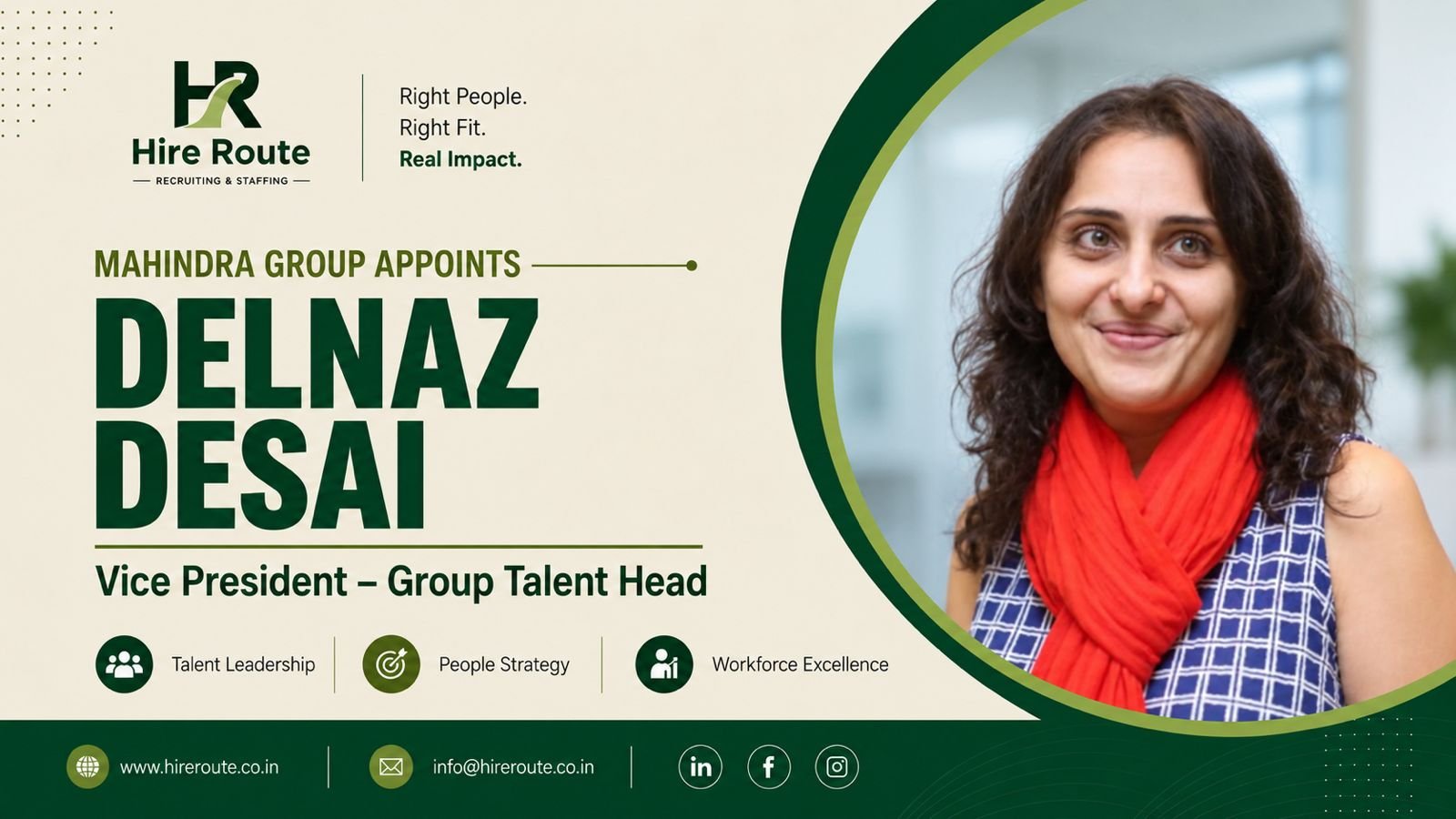Delnaz Desai appointed Vice President and Group Talent Head at Mahindra Group