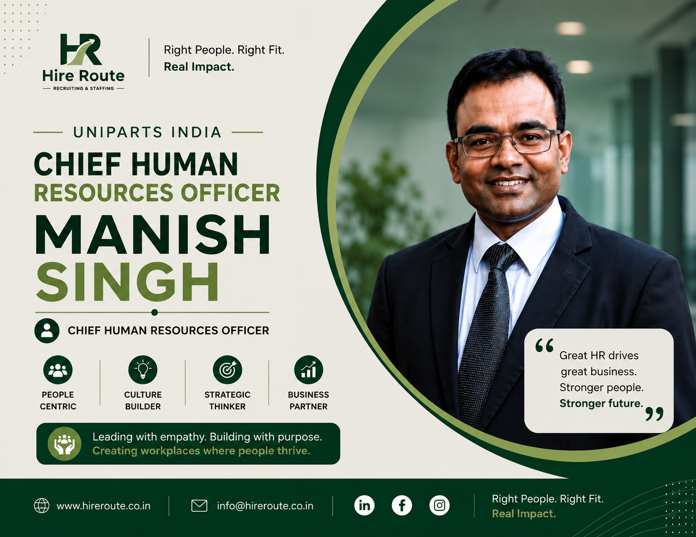 Uniparts India appoints Manish Singh as CHRO