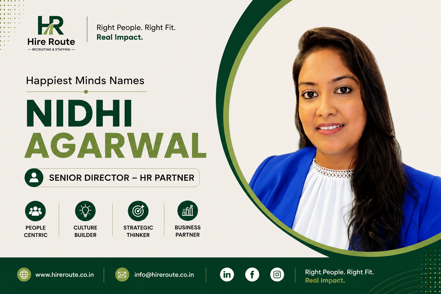Happiest Minds names Nidhi Agarwal as Senior Director - HR Partner