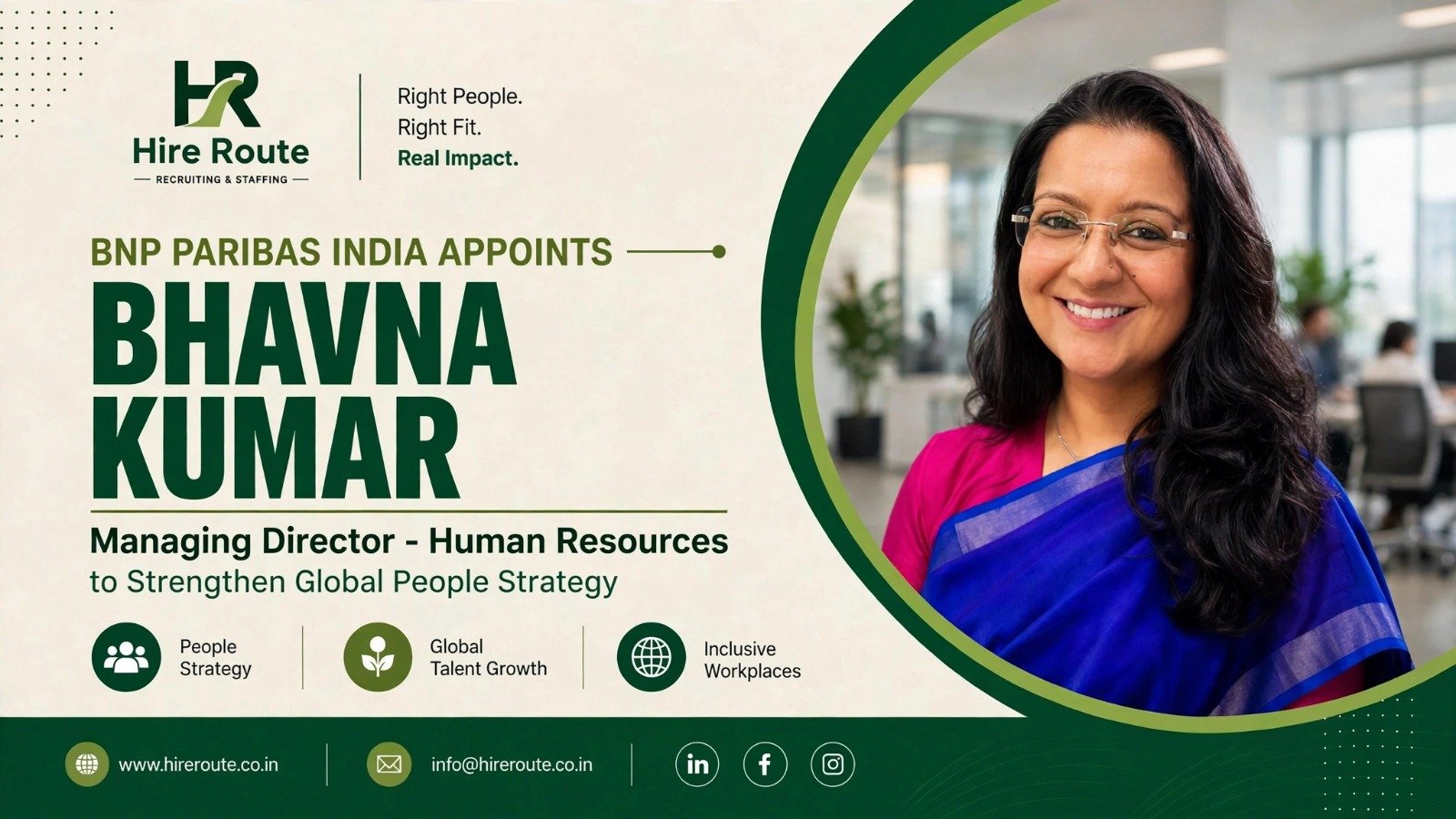 Bhavna Kumar appointed Managing Director – Human Resources at BNP Paribas India