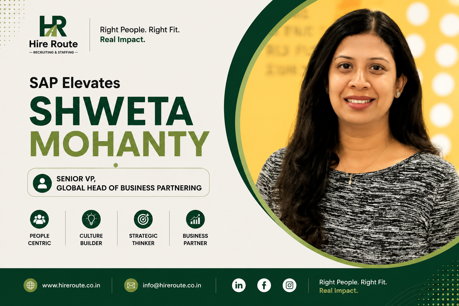 SAP elevates Shweta Mohanty to Senior VP, Global Head of Business Partnering