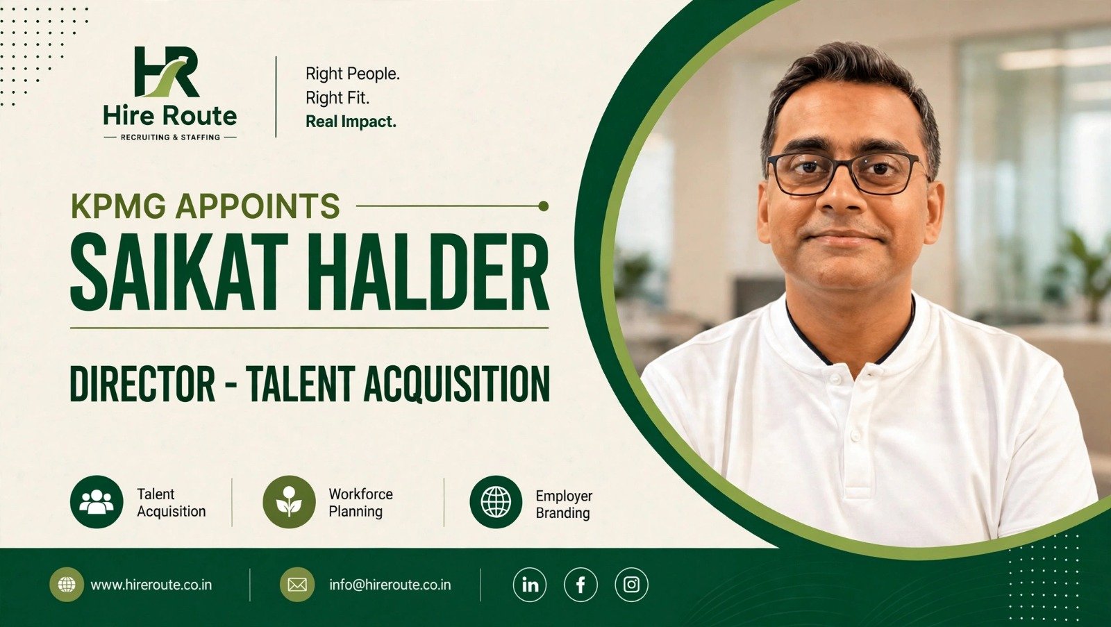 Saikat Halder Appointed Director – Talent Acquisition at KPMG