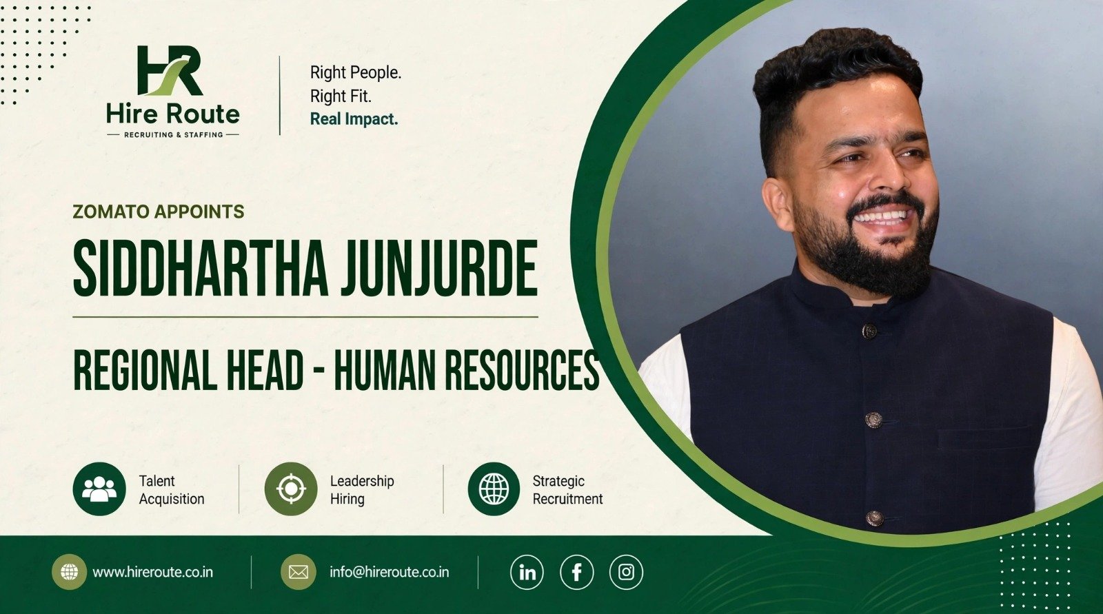 Siddharth Junjurde Joins Zomato as Regional Head, Human Resources
